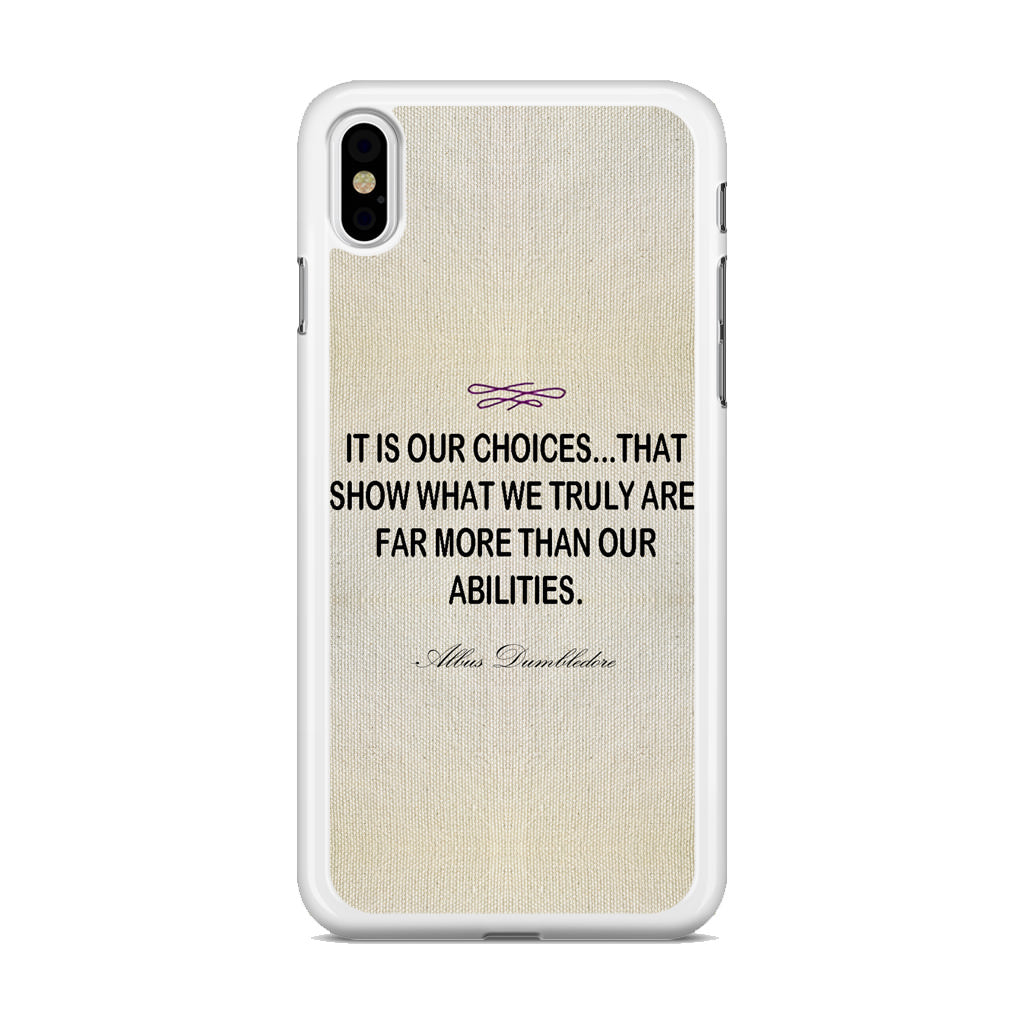 Albus Dumbledore Quote iPhone X / XS / XS Max Case