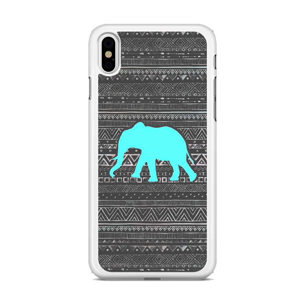 Aztec Elephant Turquoise iPhone X / XS / XS Max Case