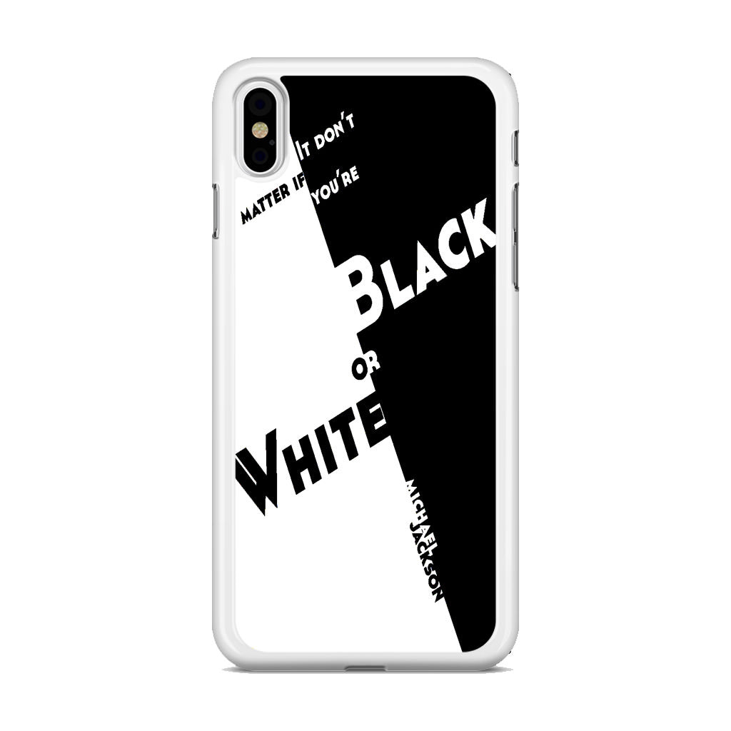 Black Or White Michael Jackson iPhone X / XS / XS Max Case