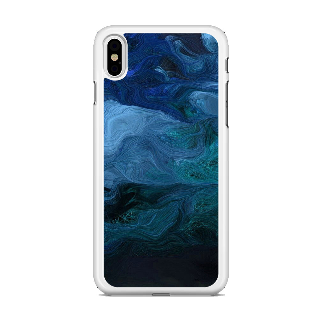 Blue Abstract Art iPhone X / XS / XS Max Case