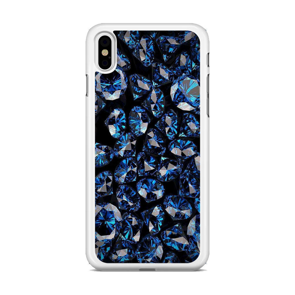 Blue Diamonds Pattern iPhone X / XS / XS Max Case