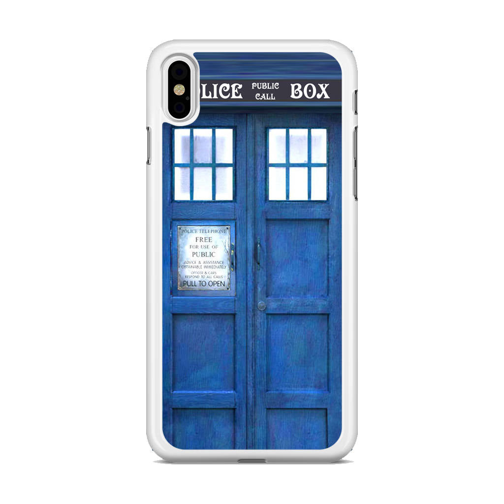 Blue Police Call Box iPhone X / XS / XS Max Case