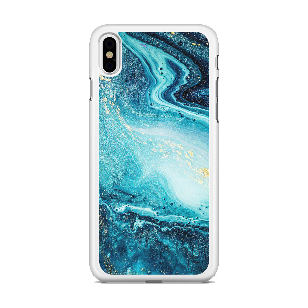 Blue Water Glitter iPhone X / XS / XS Max Case