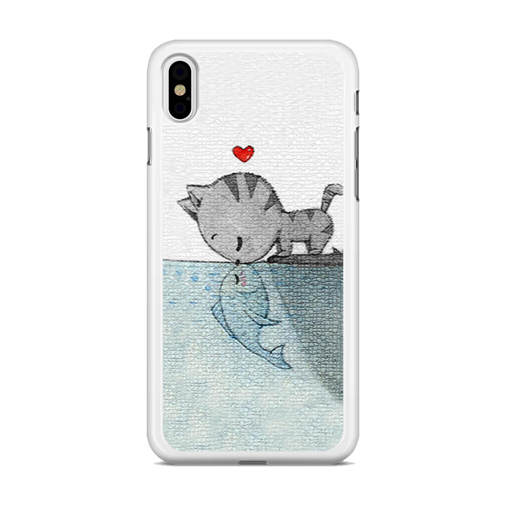 Cat Fish Kisses iPhone X / XS / XS Max Case