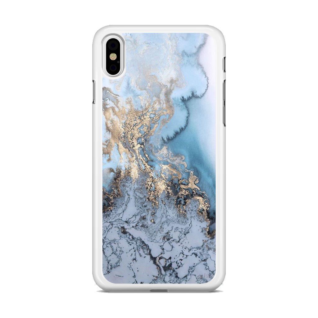 Golden Azure Marble iPhone X / XS / XS Max Case