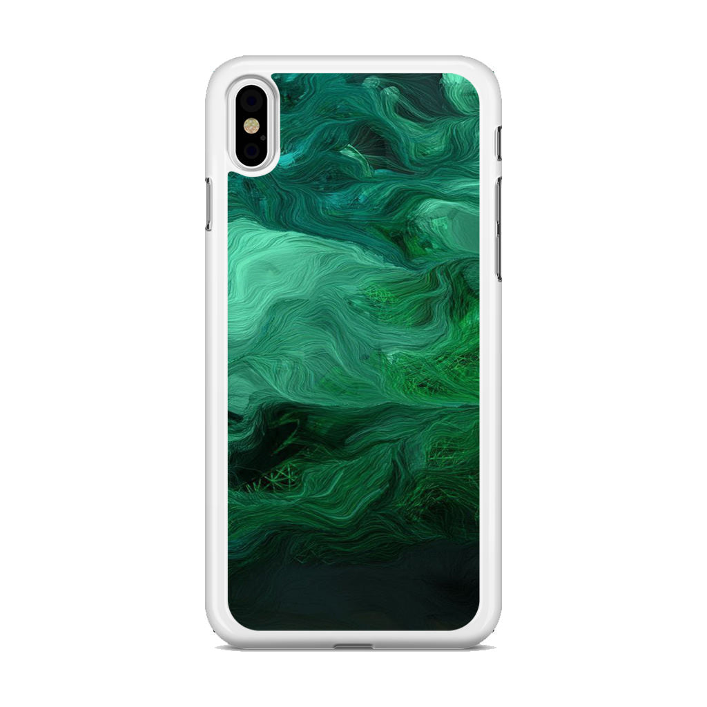 Green Abstract Art iPhone X / XS / XS Max Case