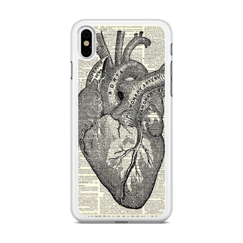 Heart Book Art iPhone X / XS / XS Max Case