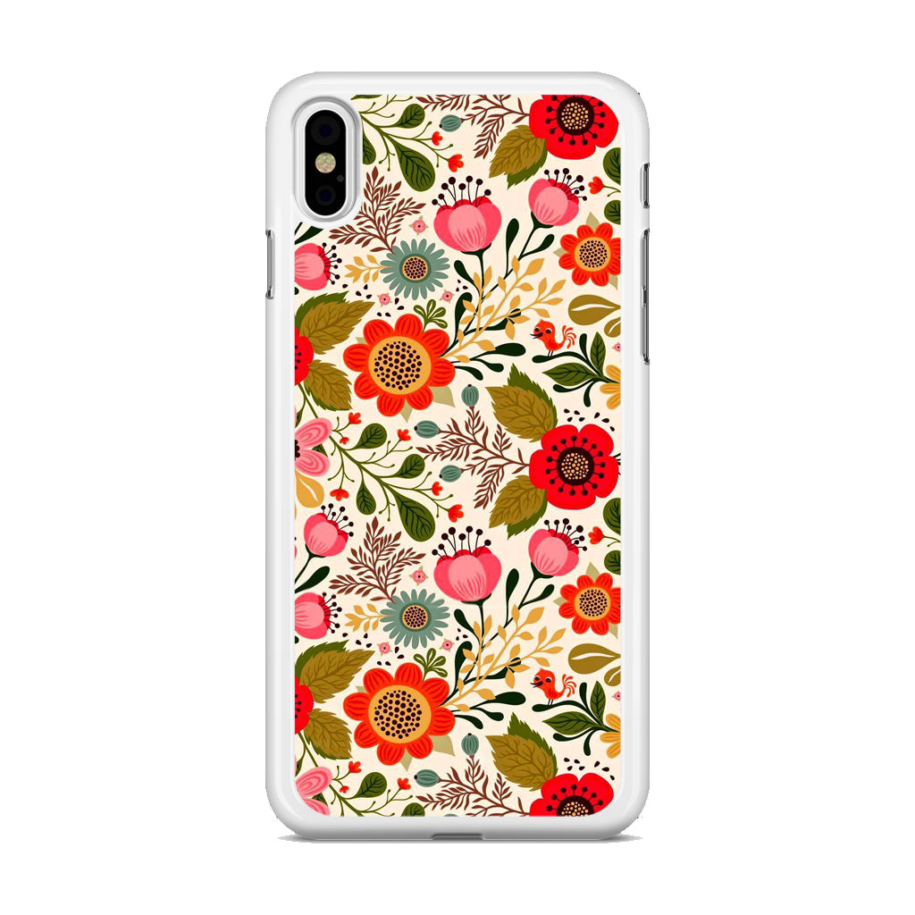 Hello Spring Pattern iPhone X / XS / XS Max Case