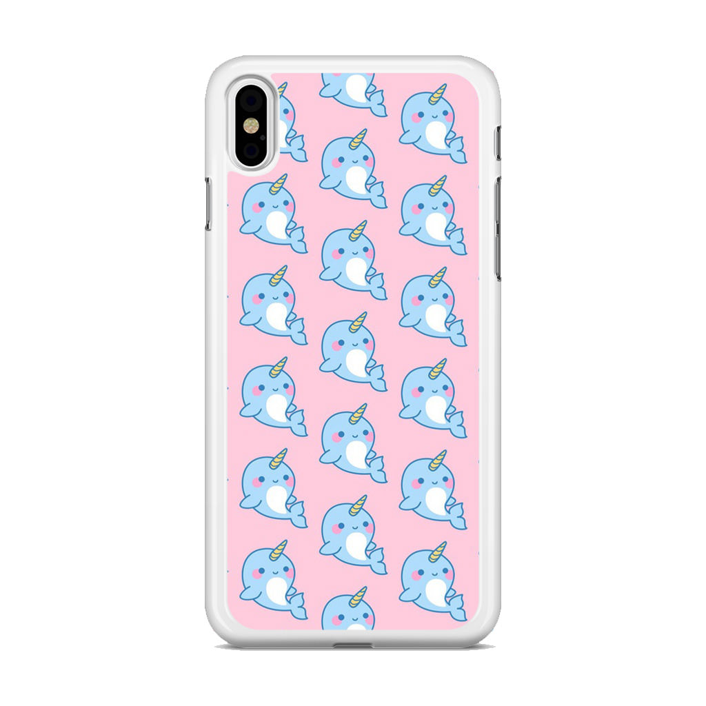 Horned Whales Pattern iPhone X / XS / XS Max Case