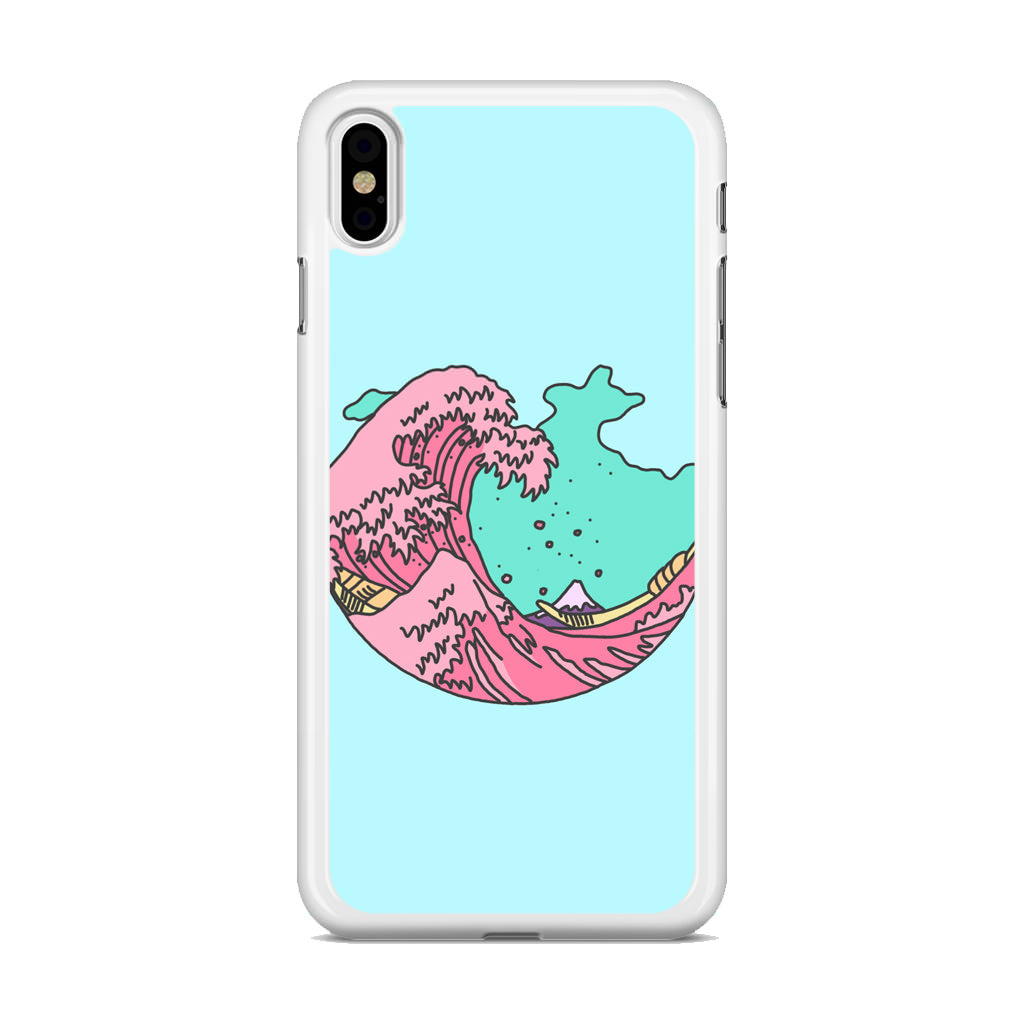 Japanese Pastel Wave iPhone X / XS / XS Max Case