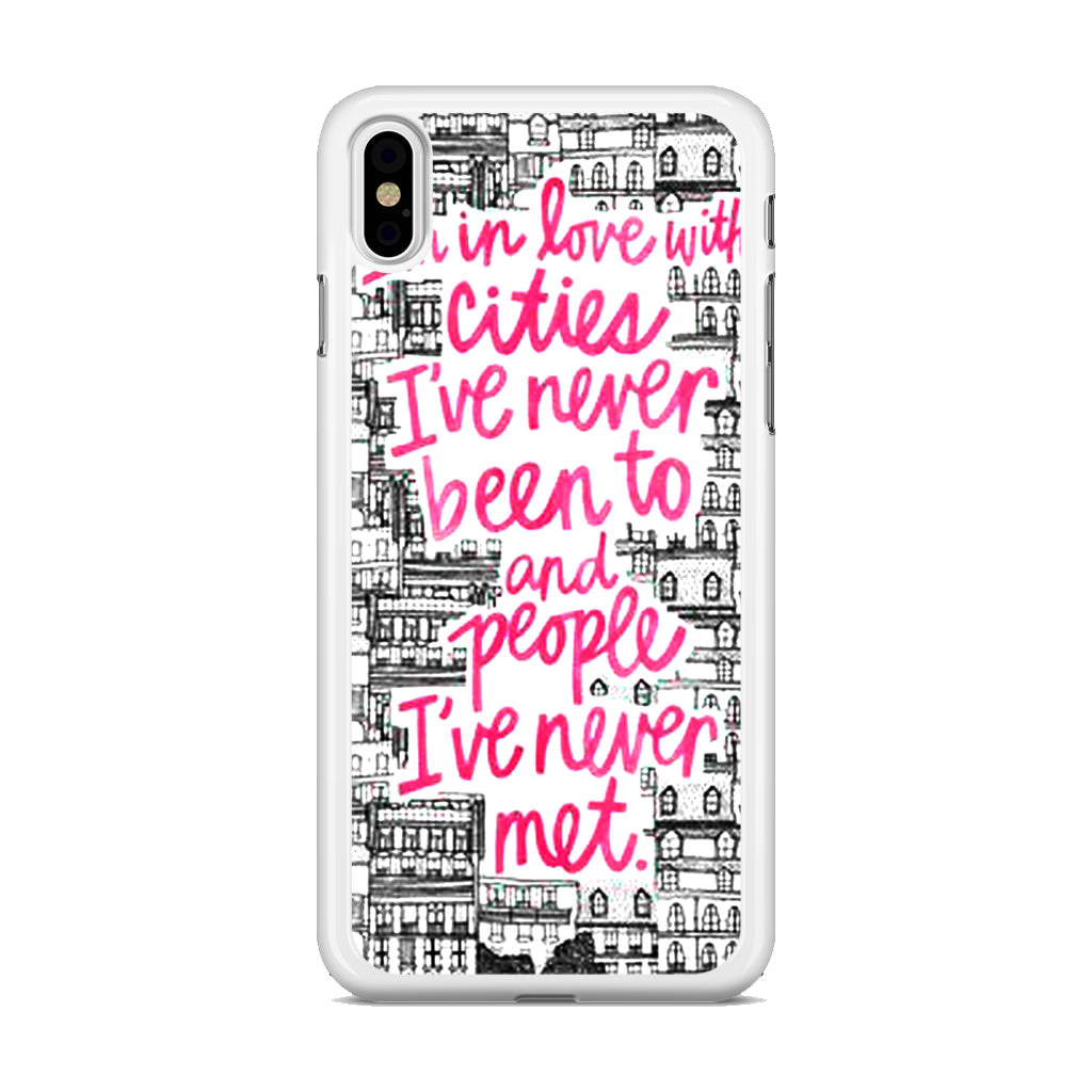 John Green Quotes I'm in Love With Cities iPhone X / XS / XS Max Case