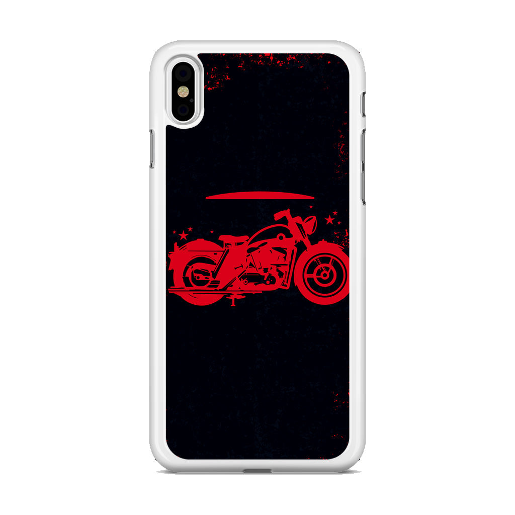 Motorcycle Red Art iPhone X / XS / XS Max Case