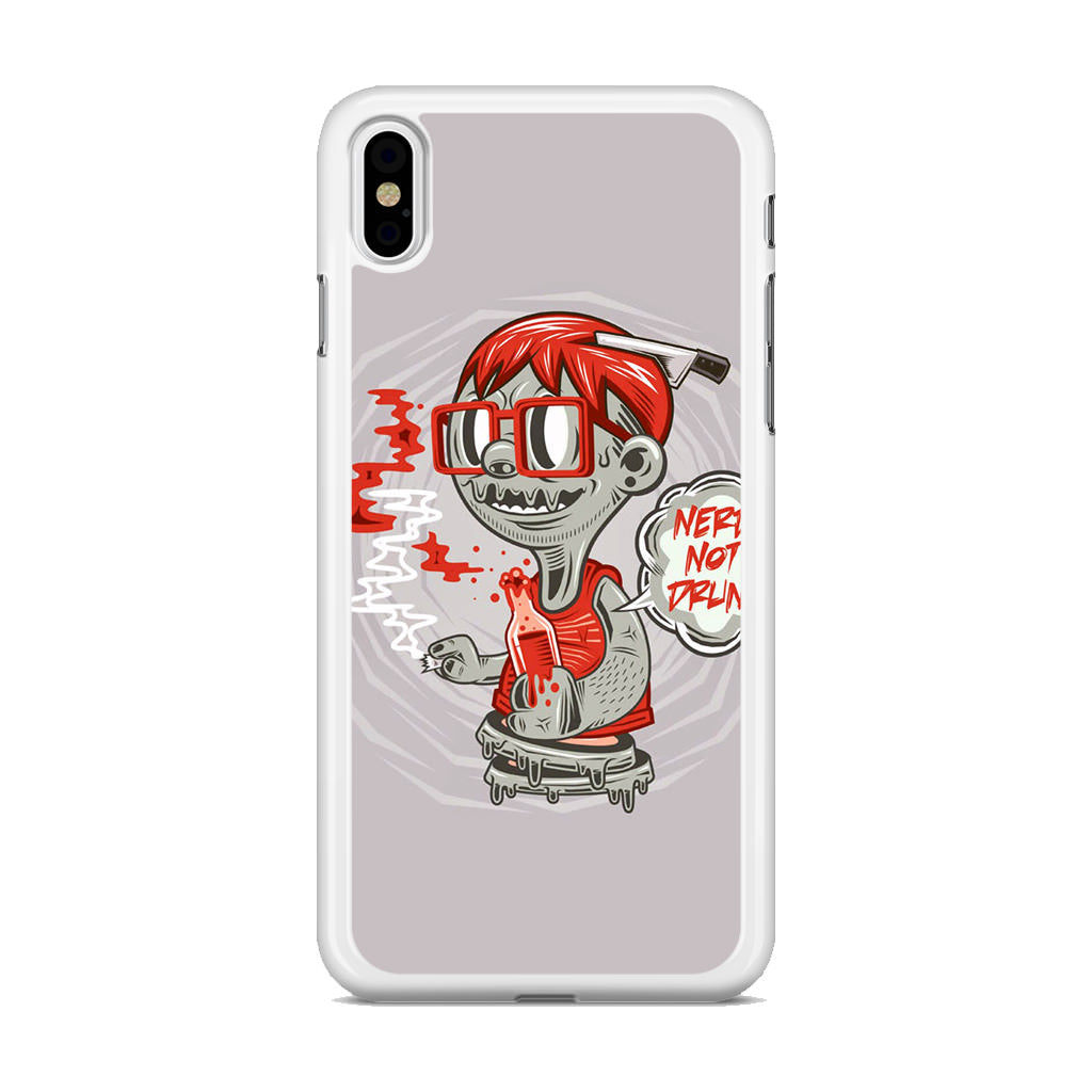 Nerd Not Drunk Zombie iPhone X / XS / XS Max Case