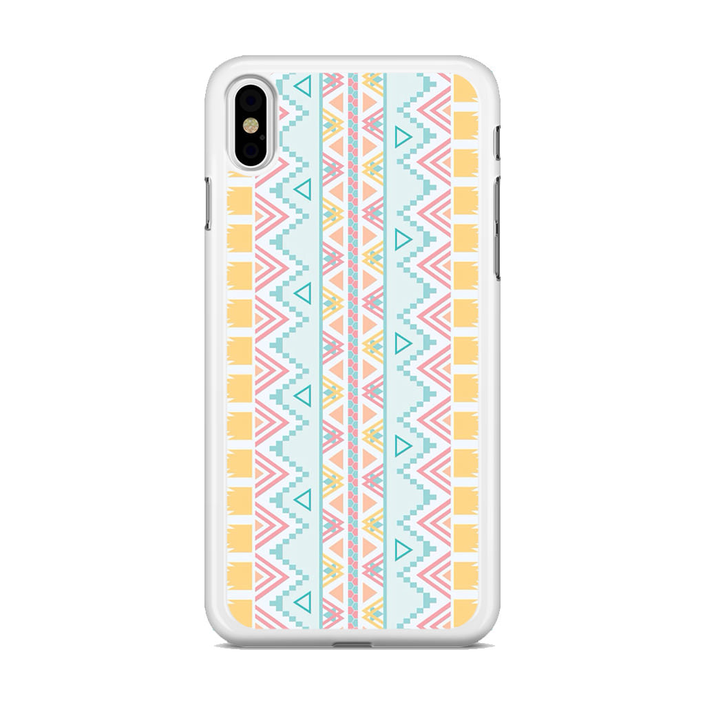 Peach Aztec Pattern iPhone X / XS / XS Max Case