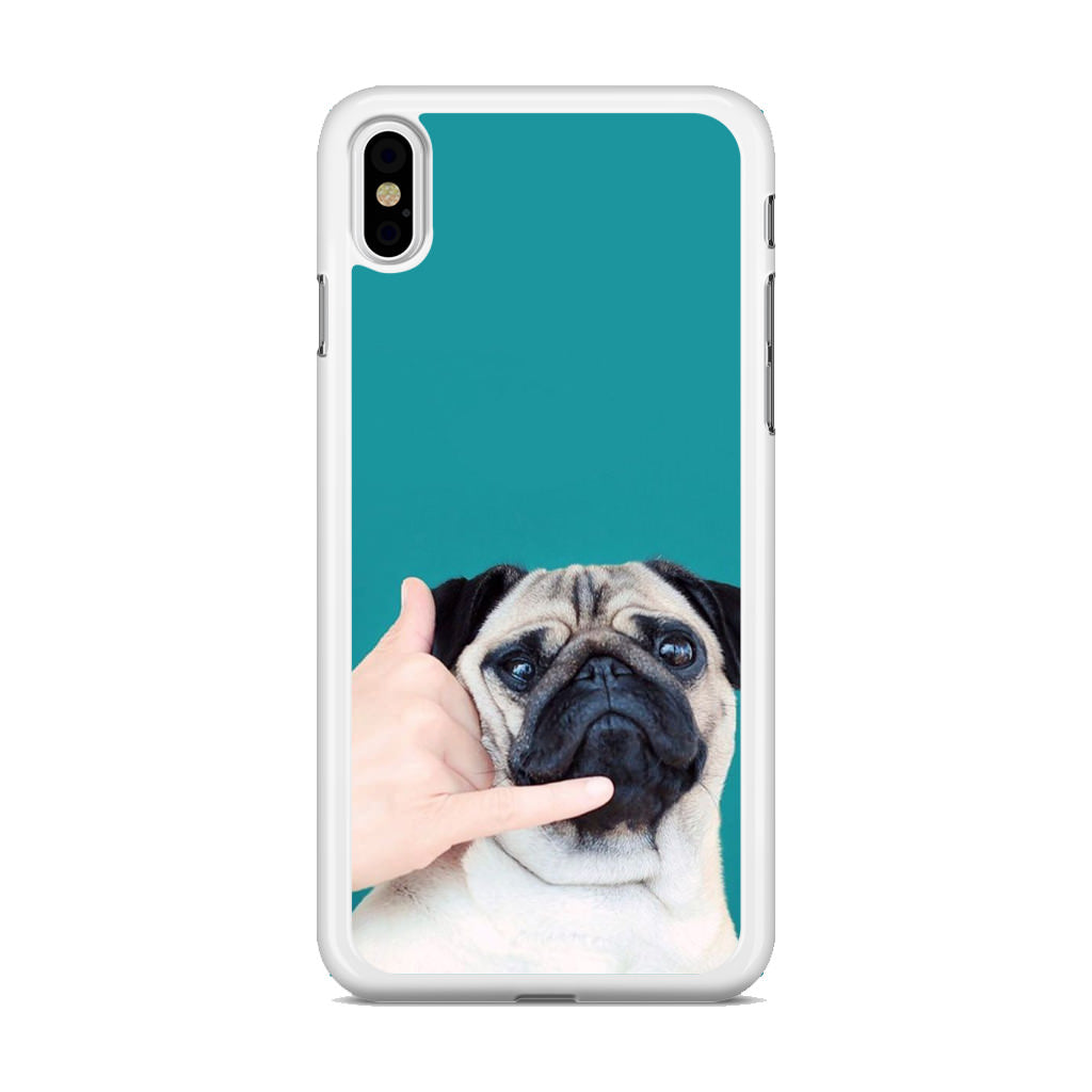 Pug is on the Phone iPhone X / XS / XS Max Case