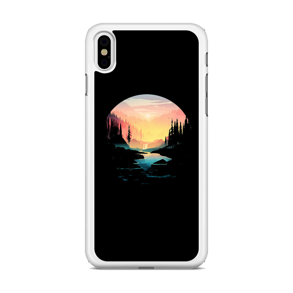 River Path at Dusk iPhone X / XS / XS Max Case