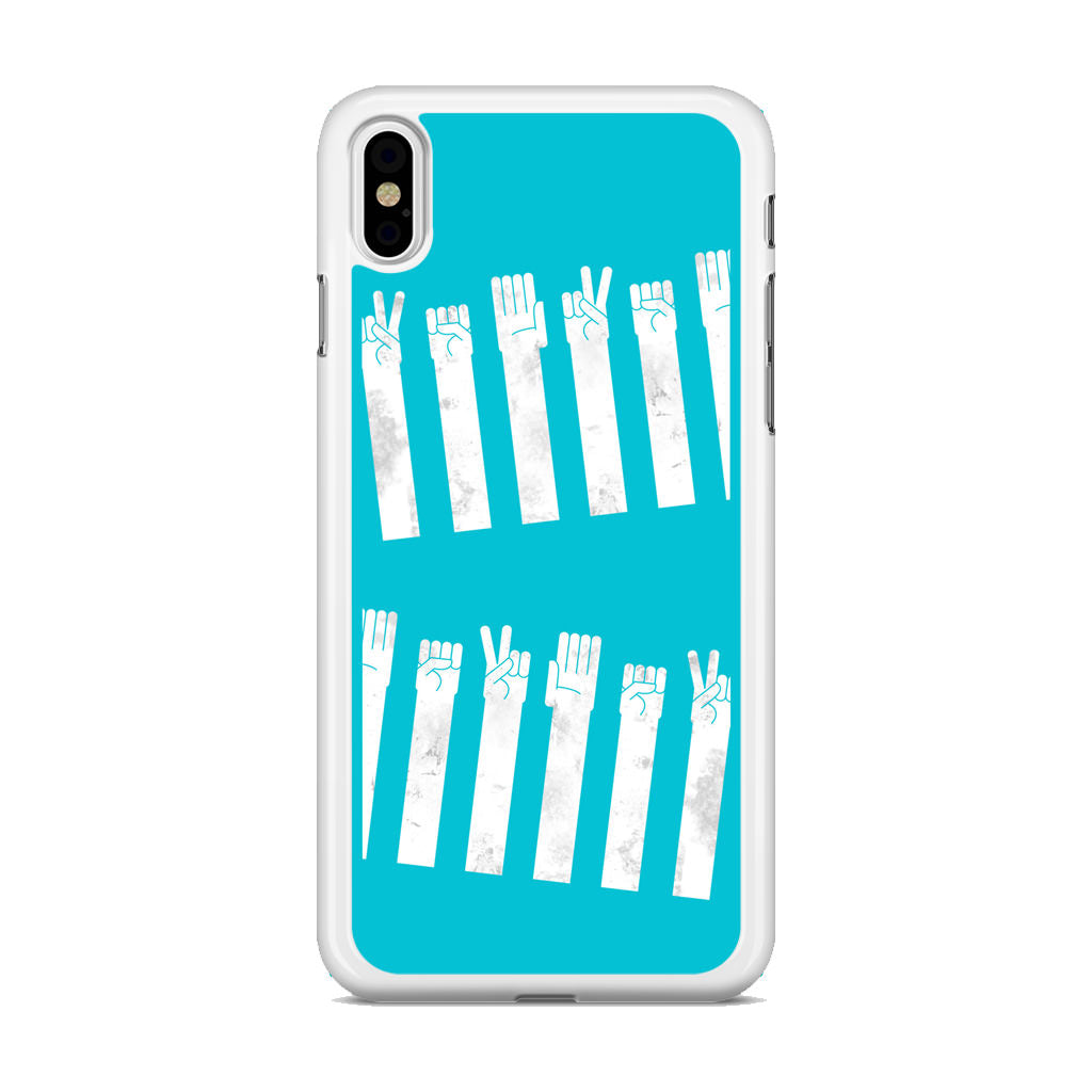 Rock Paper Scissors Zebra Crossing iPhone X / XS / XS Max Case