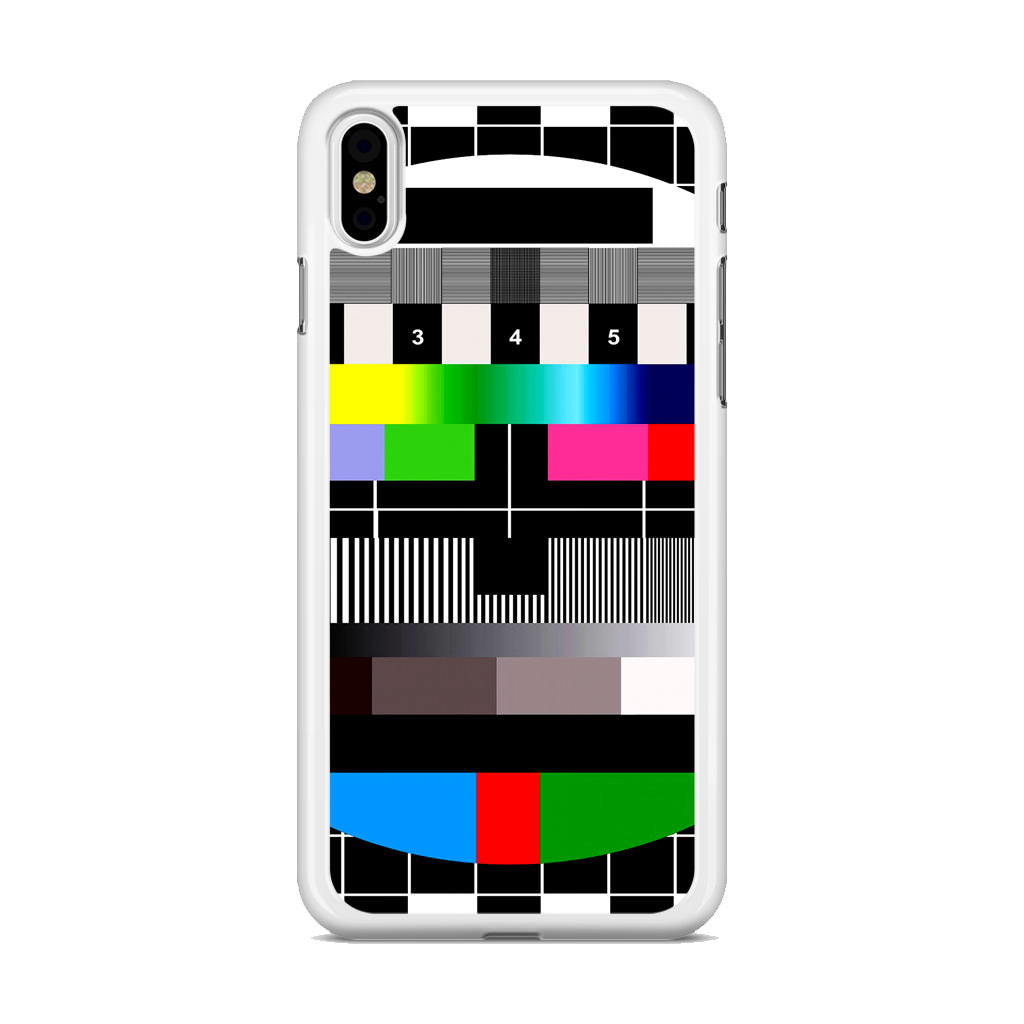 Scheme Pause TV Colorful Mesh iPhone X / XS / XS Max Case