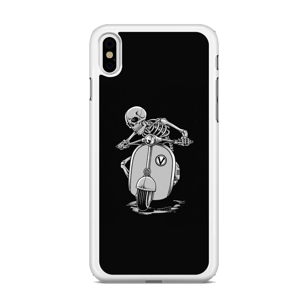 Skeleton Rides Scooter iPhone X / XS / XS Max Case