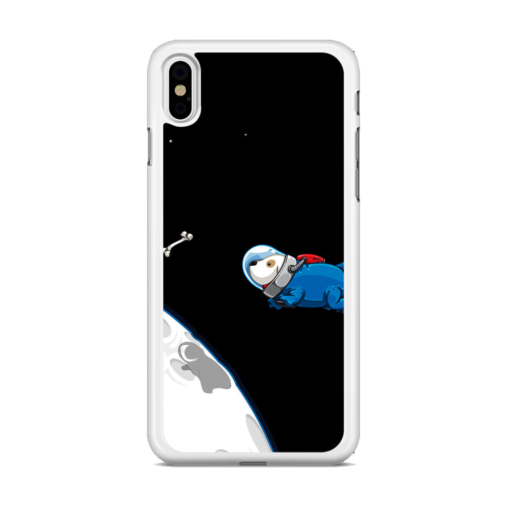 Space Dog Chasing A Bone iPhone X / XS / XS Max Case