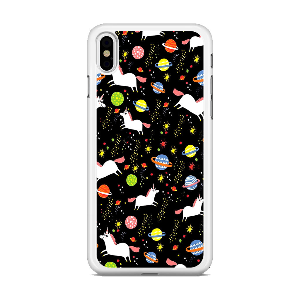 Space Unicorn Pattern iPhone X / XS / XS Max Case