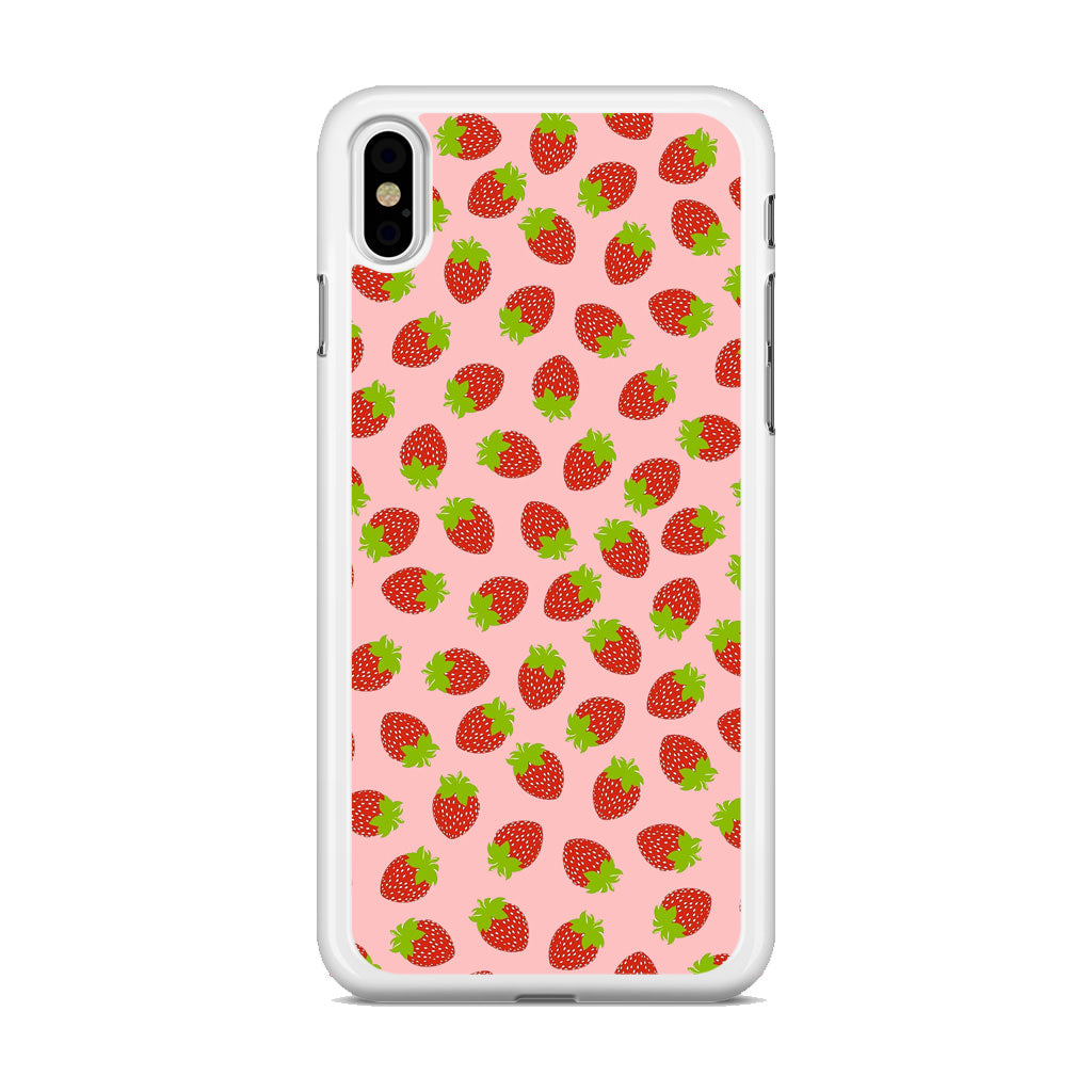 Strawberries Pattern iPhone X / XS / XS Max Case