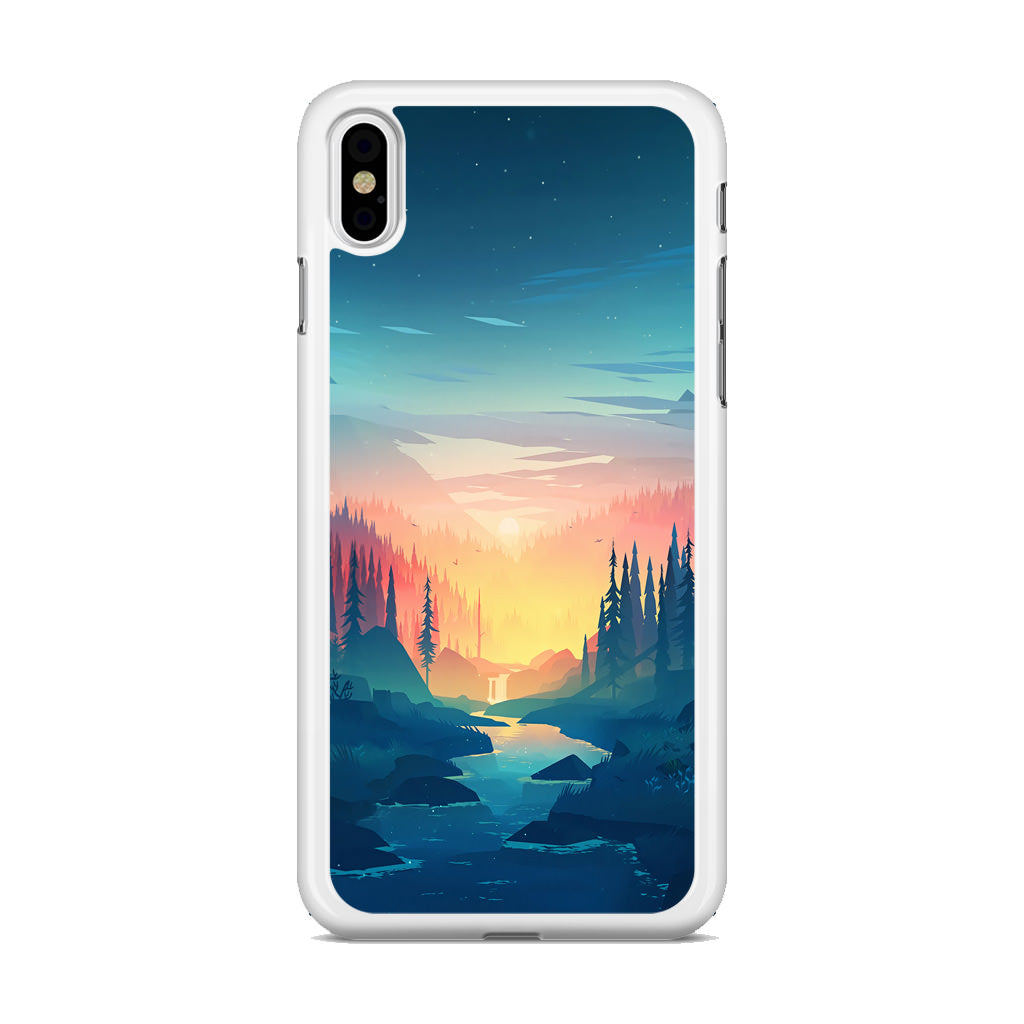 Sunset at The River iPhone X / XS / XS Max Case