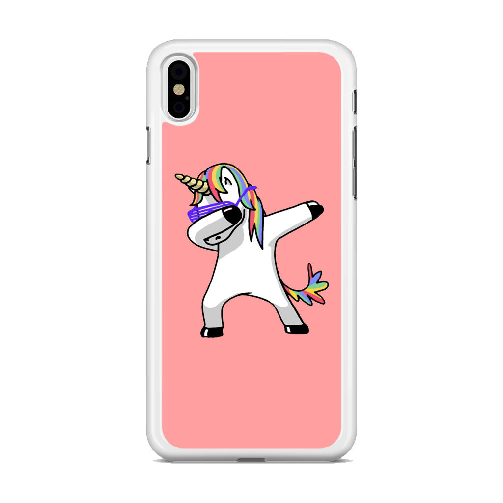 Unicorn Dabbing Pink iPhone X / XS / XS Max Case