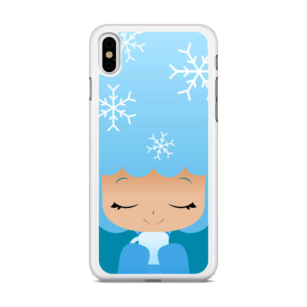 Winter Afro Girl iPhone X / XS / XS Max Case