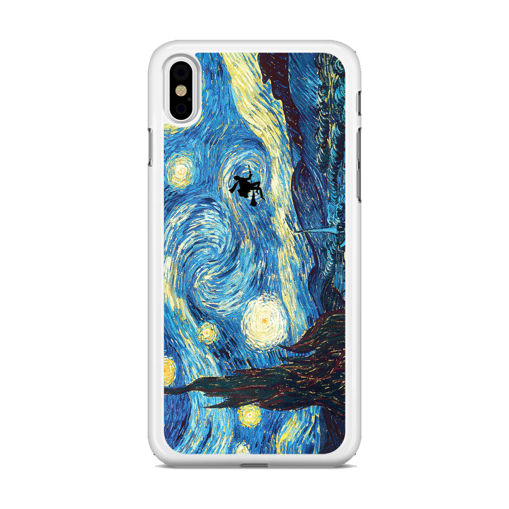 Witch on The Starry Night Sky iPhone X / XS / XS Max Case