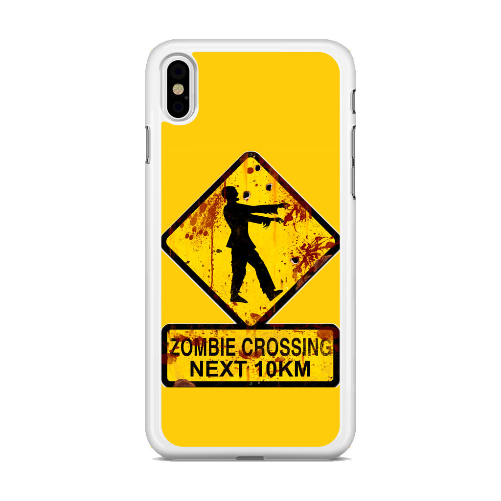 Zombie Crossing Sign iPhone X / XS / XS Max Case