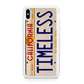 Back to the Future License Plate Timeless iPhone X / XS / XS Max Case