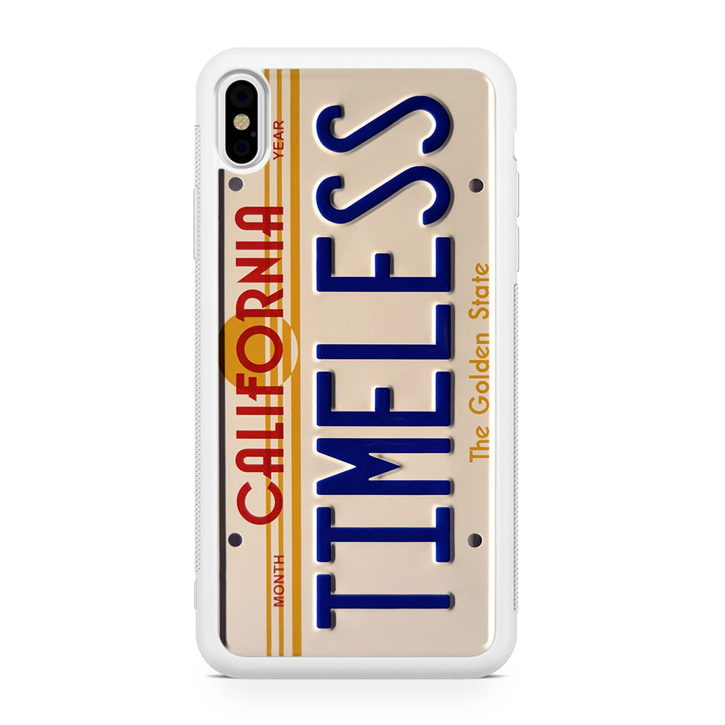 Back to the Future License Plate Timeless iPhone X / XS / XS Max Case