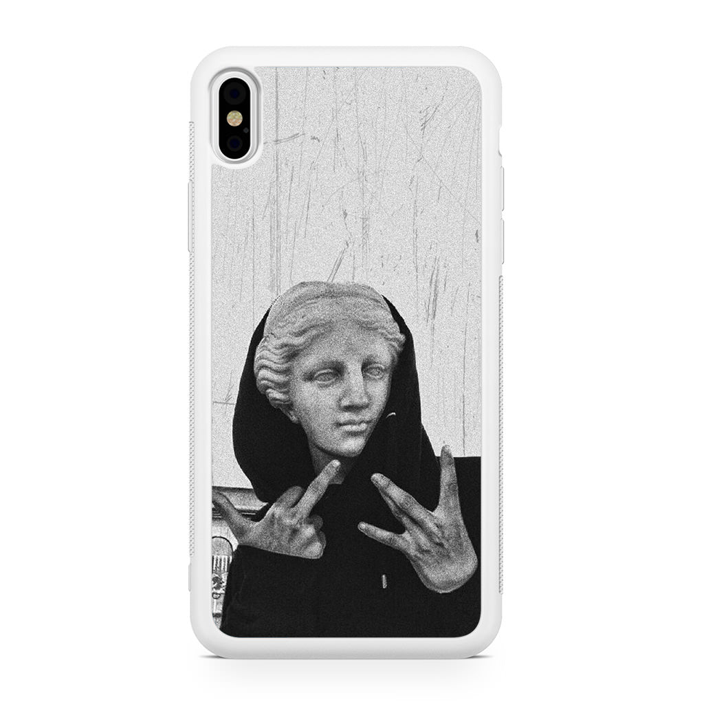 Greek Statue Wearing Hoodie iPhone X / XS / XS Max Case