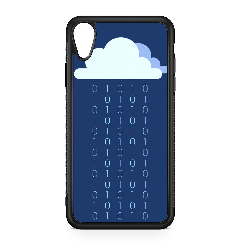 Abstract Binary Minimalist iPhone XR Case