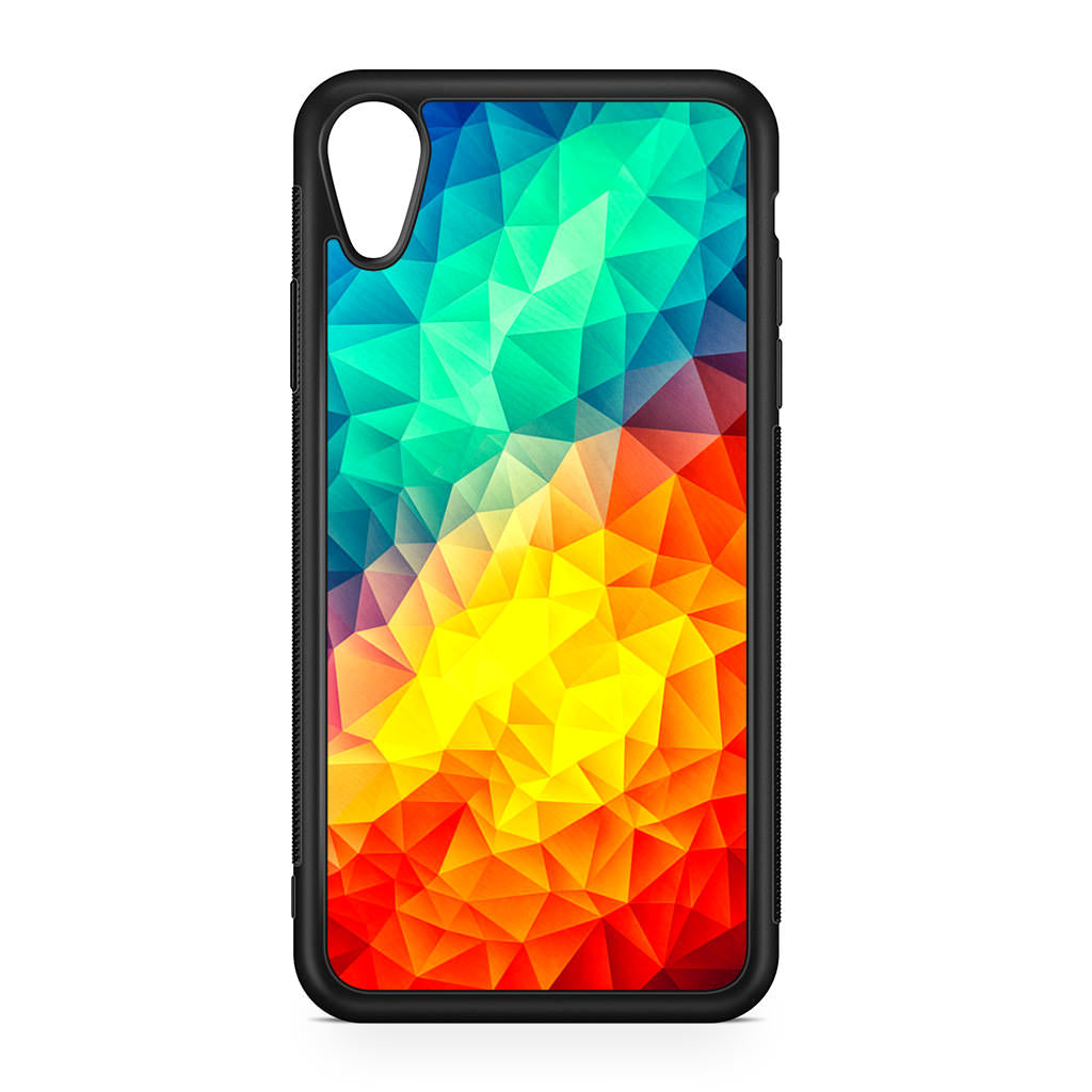 Abstract Multicolor Cubism Painting iPhone XR Case