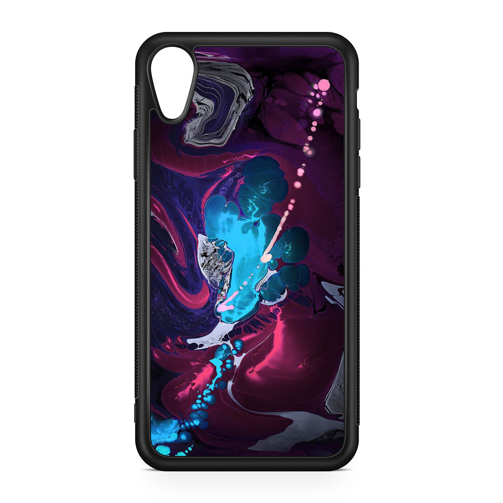 Abstract Purple Blue Art iPhone XR Case