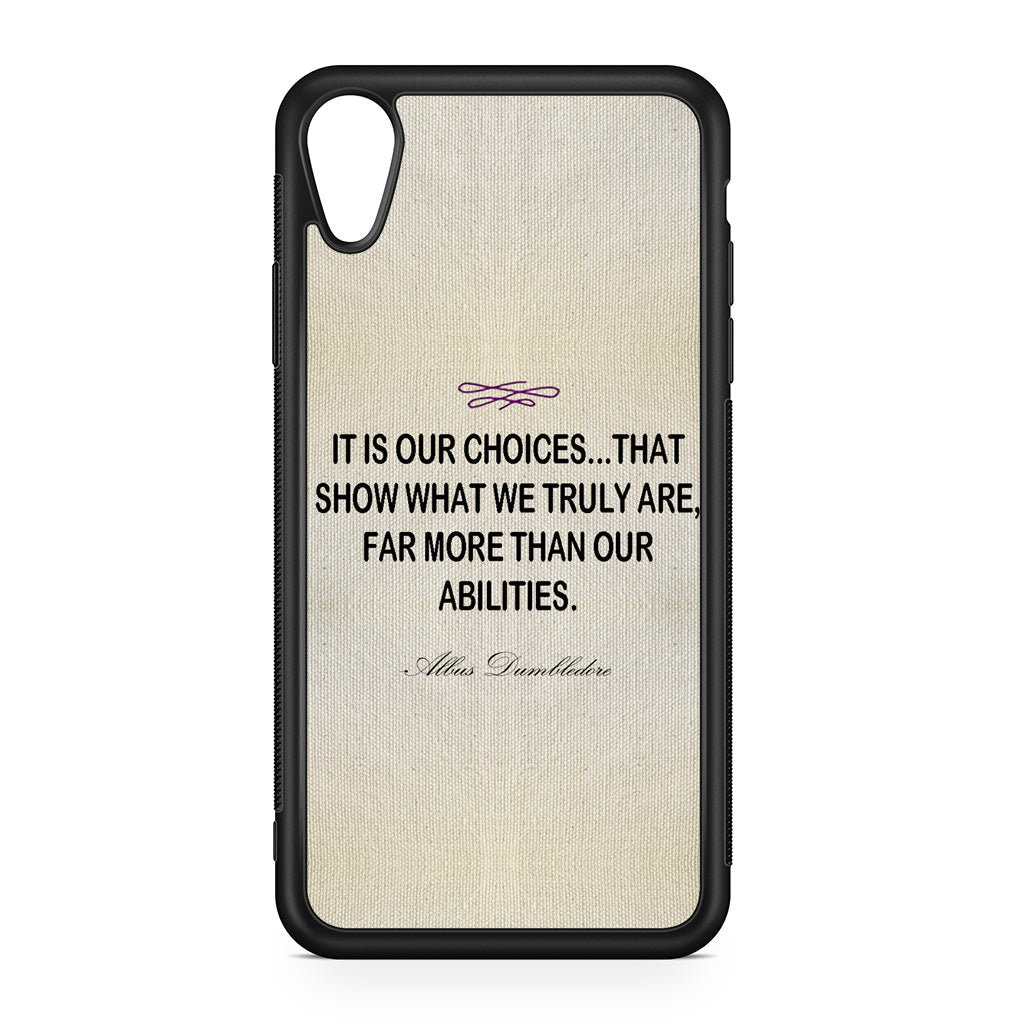 Albus Dumbledore Quote iPhone XR Case