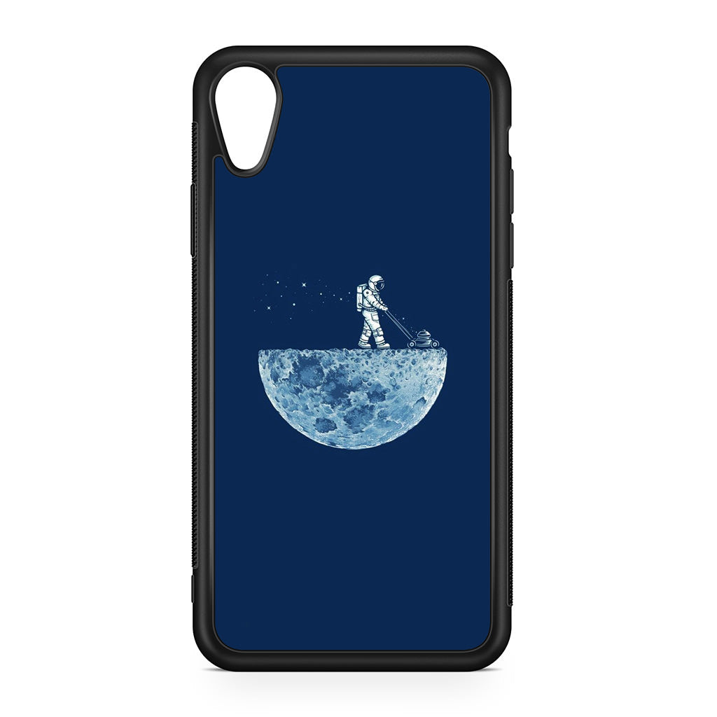 Astronaut Mowing The Moon iPhone XR Case