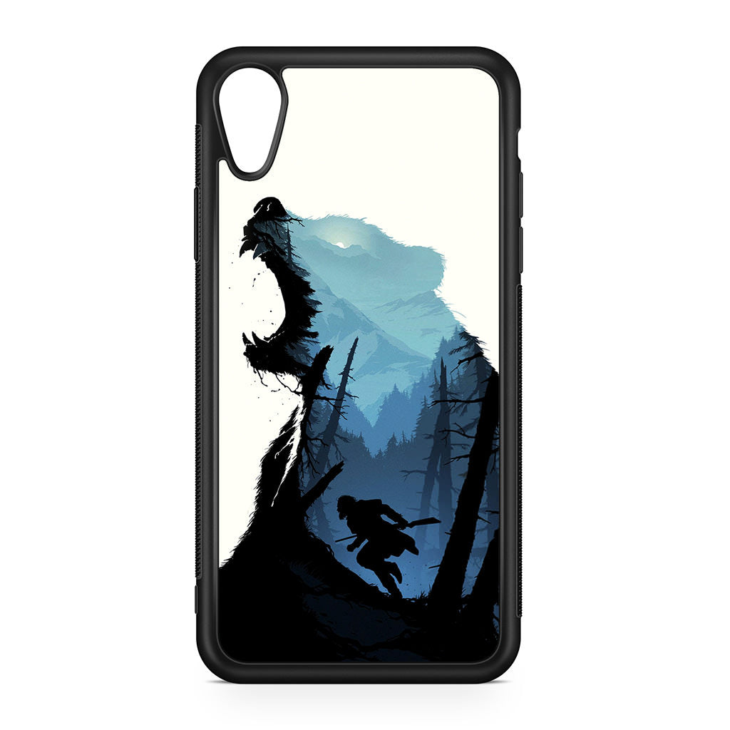 Bear Hunter Art iPhone XR Case