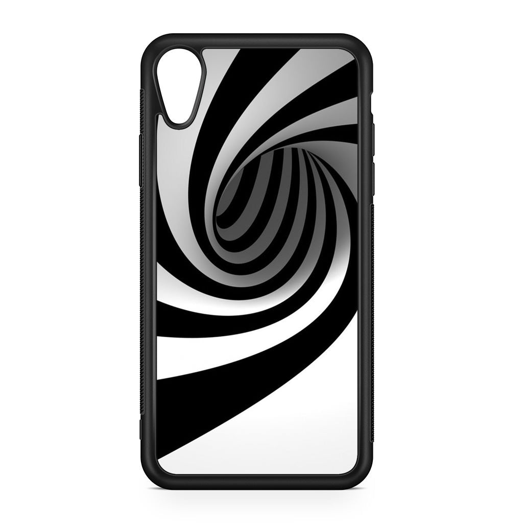 Black and White Twist iPhone XR Case