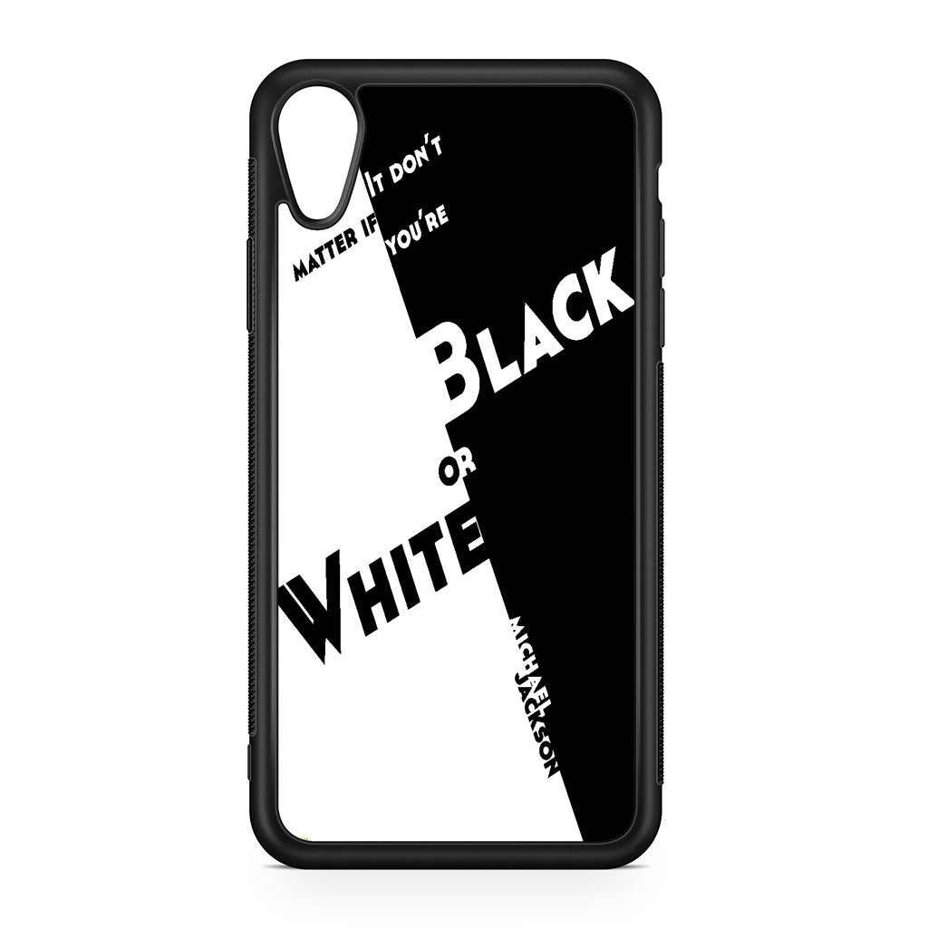 Black Or White Michael Jackson iPhone XR Case