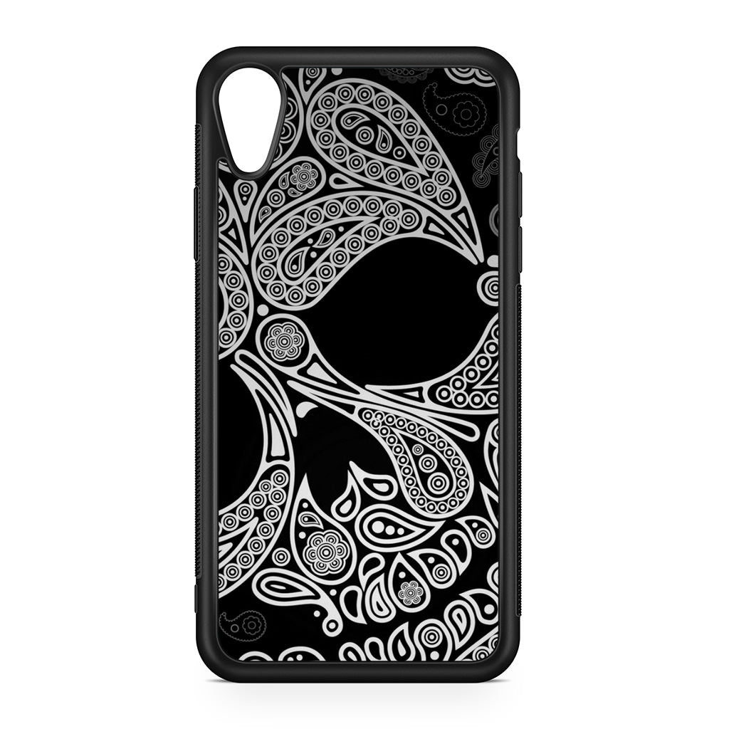 Black Skull iPhone XR Case