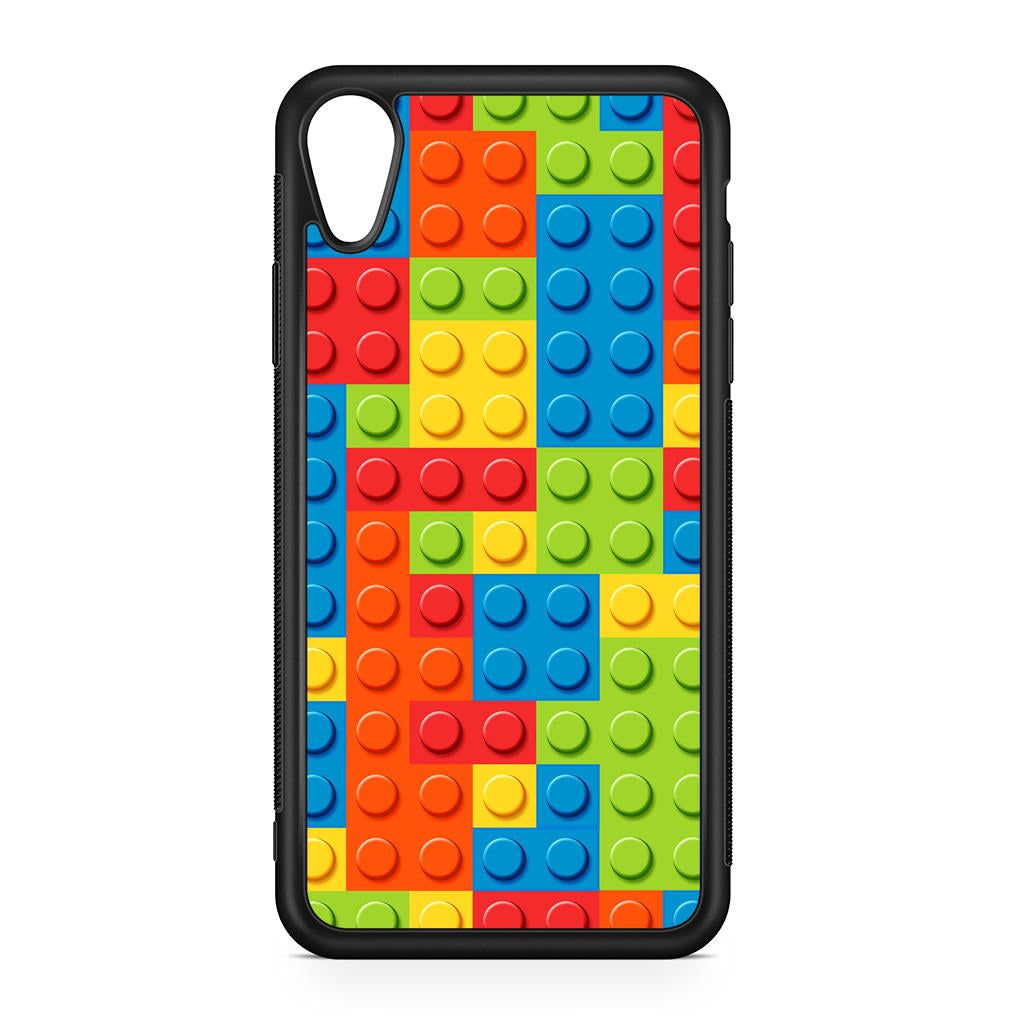 Blocks Rainbow Pattern iPhone XR Case