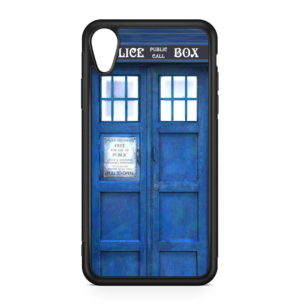 Blue Police Call Box iPhone XR Case