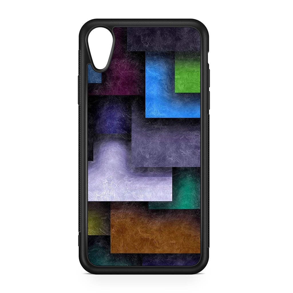 Colorful Rectangel Art iPhone XR Case