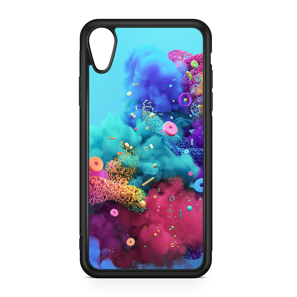 Colorful Smoke Boom iPhone XR Case