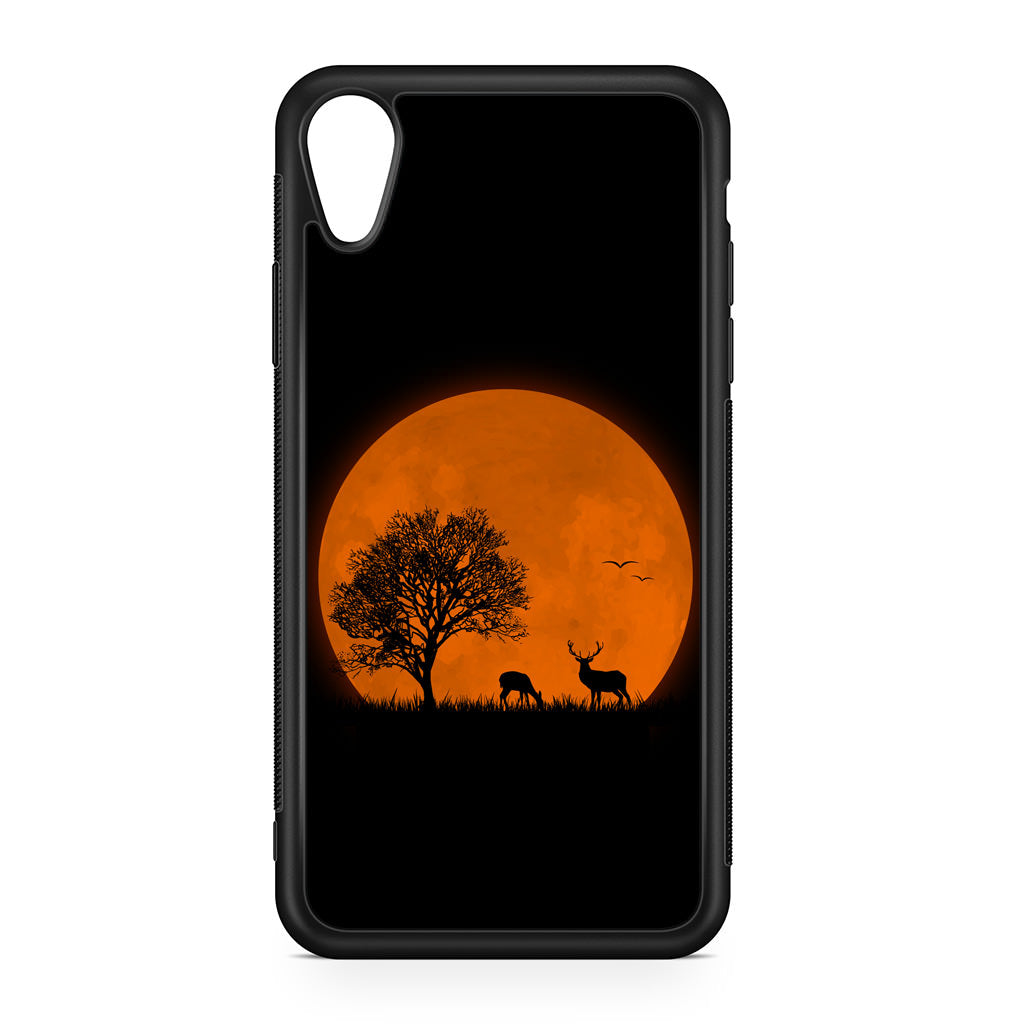 Deer Silhouette iPhone XR Case