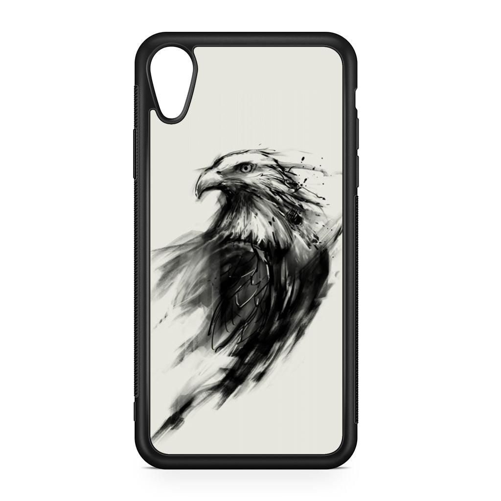 Eagle Art Black Ink iPhone XR Case