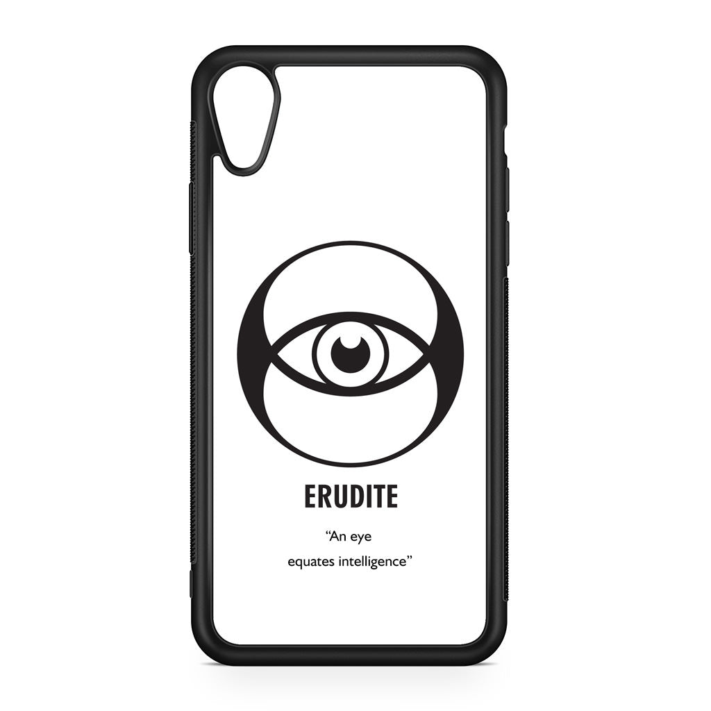 Erudite Divergent Faction iPhone XR Case